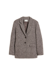 Emi Herrinbone Blazer - Brown Mix