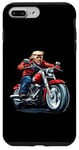 iPhone 7 Plus/8 Plus Motorcycle American Bike Cool Biker Trump Rider Cruiser Motorcycle Illustration No7 Case