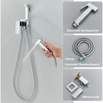 Stainless steel bidet shower set mixer hygiene toilet hand shower fitting hose chrome