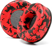 Coussinets Wicked Cushions Extra Thick Premium Earpads pour Casque Skullcandy Hesh Wired & Hesh 2 Wireless - Red Camo.[G659]