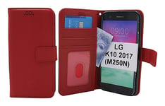 New Standcase Wallet LG K10 2017 (M250N) (Röd)