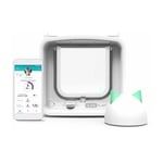 Sureflap - Chatiere Connect a puce electronique + Hub - iDSCFWTB1 - Blanc