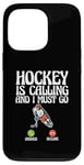 Coque pour iPhone 13 Pro Hockey Is Calling And I Must Go Téléphone Écran Sports Hockey