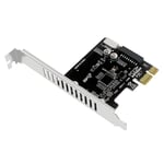 PCI-kort PCIe till USB3 Typ-E Front Typ-C 19p Utbyggnadskort Kompatibelt PCI-e X1 X4 X8 X16 Gränssnitt