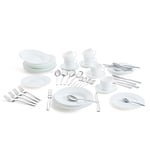 Luminarc Trianon Boîte de 18 assiettes, 6 tasses et 24 couverts 24,5 x 22,5 x 19,5 cm/22 cl/26 cm-2,5 mm Multicolore