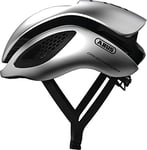 ABUS GameChanger Racing Bike Helmet - Aerodynamic Cycling Helmet with Optimal Ventilation for Men and Women - Movistar 2020, Gleam Silver, Size L