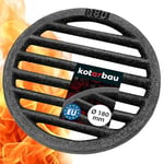 KOTARBAU® Grille de Cheminée en Fonte Ø 18 cm grille en fonte pour insert poele a bois cheminee grille fonte cheminée