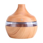 300ml Air Humidifier USB LED Wood Grain Air Purifier Oil Diffuser