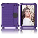 Huawei MediaPad T5 honeycomb skin-fodral - Lila / Svart