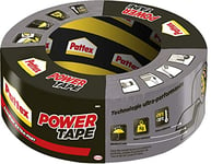 Pattex Power Tape, Ruban adhésif extra fort pour charges lourdes, Bande adhésive toilée tous supports, Rouleau adhésif étanche de 48 mm x 30 m, gris