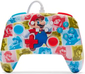 Manette Filaire Améliorée Pour Nintendo Switch, Modèle Switch Oled Et Switch Lite, Accessoire De Jeu, Manette De Jeu, Manette Filaire, Sous Licence Officielle -Mario Hero Reel