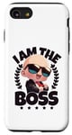 Coque pour iPhone SE (2020) / 7 / 8 Baby Boss « I Am The Boss » Like A Boss Kids