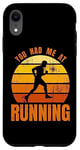 Coque pour iPhone XR Citation de l'amateur course à pied Triathlon l'amateur