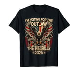 I'm Voting For the Outlaw and the Hillbilly 2024 USA Flag T-Shirt