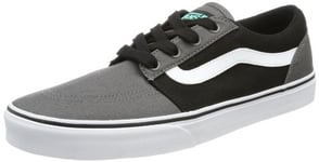 Vans M Collins (Canvas) Pewter, Basket Homme - Noir - Schwarz ((Canvas) Pewter/Mint), 45 EU