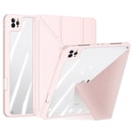 iPad Pro 12.9 (2022/2021/2020/2018) - DUX DUCIS Magic 2-i-1 läderfodral - Rosa