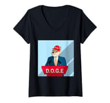 Womens USE Department Of Government Efficiency - DOGE apparel V-Neck T-Shirt