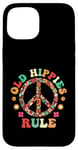 Coque pour iPhone 15 Old Hippies Rule Hippie Vintage Costume Hippy Travel Fan