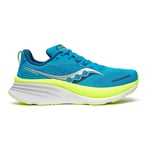 Saucony Hurricane 24 Chaussure De Running Avec Stabilisateurs Hommes - Bleu , Jaune Lemon