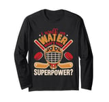 I Walk on Water Ice Hockey Lover Player Superpower Youth Long Sleeve T-Shirt