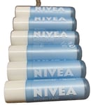 5 x Nivea Hydro Care Caring Long Lasting Hydrating Moisturising Lip Balm 4.8g