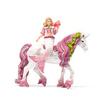 schleich 70593 Bayala Figurine schleich Sirène Feya sur licorne de mer- Set de 3 Pièces - Figurines Poupée Princesse Scintillante et Licorne avec Accessoires, pour Garçons et Filles de 5-12 ans