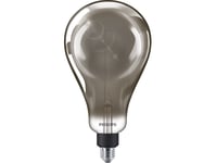 Philips Deco - Led-Glödlampa - Form: A160 - E27 - 6.5 W (Motsvarande 25 W) - Klass A - Svalt Vitt Ljus - 4000 K - Rökig