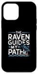 Coque pour iPhone 12 mini Illustration viking nordique The Raven Guides My Path