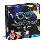 Clementoni-61342-Masked Singer-board games for 8 years olds and older, family games for teens and adults, 2-6 players, board games TV show, card games, fun challenges, ENGLISH VERSION, Multicolor