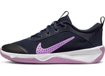 Nike Omni Multi Indoor Court Shoe, Obsidian/Rush Fuchsia-White, 5 UK Child