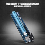 PCI-E Express 1x - 16x 4PIN Mining Extender Riser Card -sovitin USB 3.0 -kaapelilla