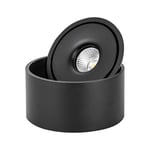 20W LED Ytmonterad COB Downlight - Svart hölje. - Kulör : 3-i-1