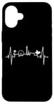 Coque pour iPhone 16 Plus La silhouette Las Vegas battement coeur Nevada Sin City USA