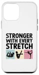 Coque pour iPhone 12 mini Plus fort à chaque étirement exercice Pilates