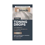 Jerome Russell Bblonde Atomic Toning Drops - Non-Permanent Atomic Hair Toner, Refresh & Maintain Blonde Hair Dye, Add Drops in Shower with Shampoo or Conditioner, 50 Uses