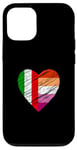 Coque pour iPhone 12/12 Pro Drapeau LGBTQ Italie Lesbienne Pride Cœur Amour LGBTQIA