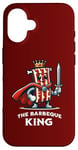 Coque pour iPhone 16 Barbeque King Citation humoristique pour les amateurs de barbecue