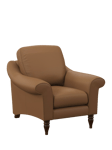 John Lewis Camber Leather Armchair, Dark Leg