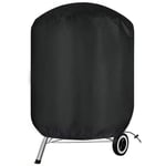 Ikodm - Housse Barbecue Weber, Bache Barbecue Weber Exterieur, 420D Oxford Imperméable Housse Barbecue Rond Weber, Noir(Φ71x79cm)