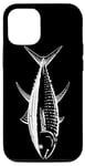 Coque pour iPhone 12/12 Pro Yellowfin Thon Pêcheur en plein air Jeu en mer profonde Dos