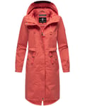 Navahoo naisten parkatakki Silberperlee N-108-620-2421 Coral Red