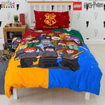 Lego Harry Potter Duvet Cover Wizard Reversible Bedding Set Official LEGO