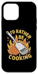 Coque pour iPhone 12 mini I'd Rather Be Cooking Chef Cook Chefs Cooks