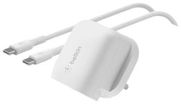 Belkin 20W USB-C Wall Charger With 1m Cable - White