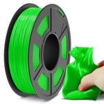 Flexible Filament TPU 1.75mm, 95A Filament Flexible TPU pour Imprimante 3D Précision Dimensionnelle +/- 0.03mm, Bonne Durabilité pour l'Impression 3D, Bobine de 0.5kg¿1.1lb¿165 Meters¿TPU Vert.[G441]