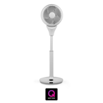 Devola Ultra Quiet 22W 12 Speed 9-inch DC Pedestal Fan - White - DV9PDQM - Return Unit