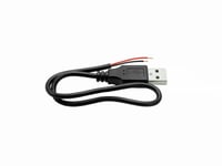 Cable USB-A to 2x open wires 30cm
