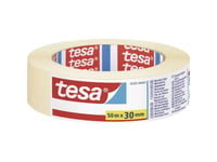 Tesa 05287, Maskeringstejp För Målning, Papper, Beige, 4 Dagar, 50 M, 30 Mm