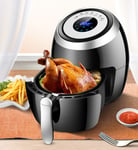 JFSKD Air Fryer, Electric Fryer, Removable Non Stick Pan, 30 Minute Timer And Adjustable Temperature Control, Detachable Easy Clean, 1500 W, 3.6 Litre