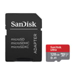 SanDisk MicroSDXC Mobil Ultra minnekort 128 GB